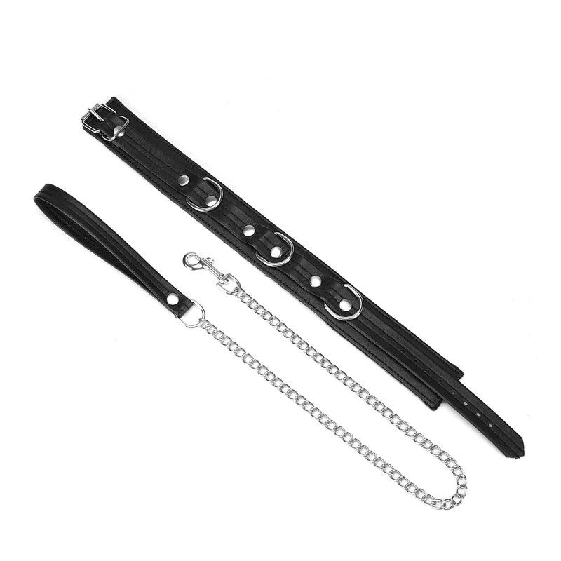 Colar preto com trela (Black Bond)