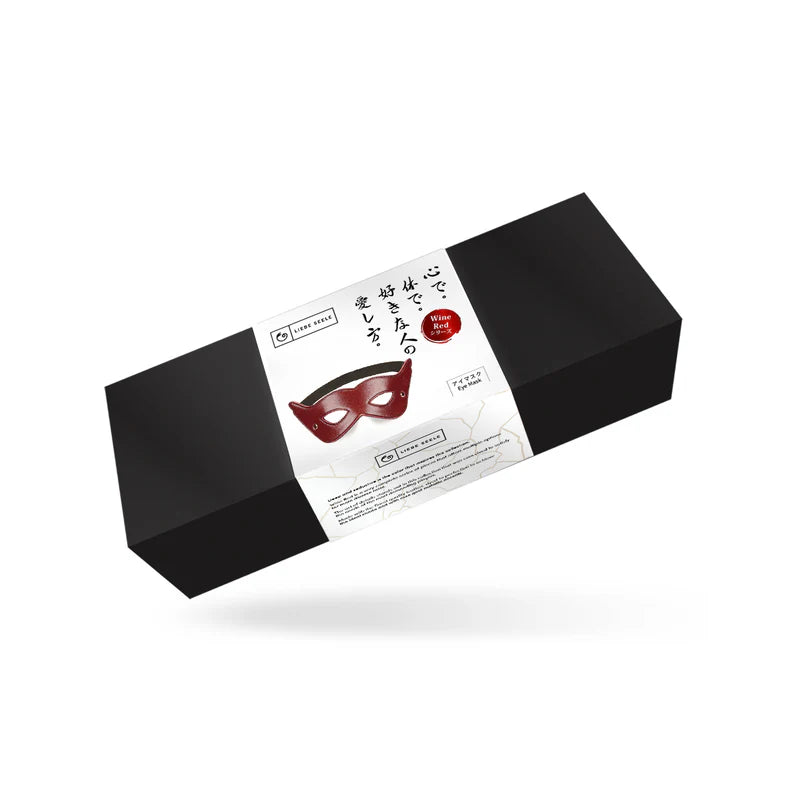 Máscara em couro (Wine Red)