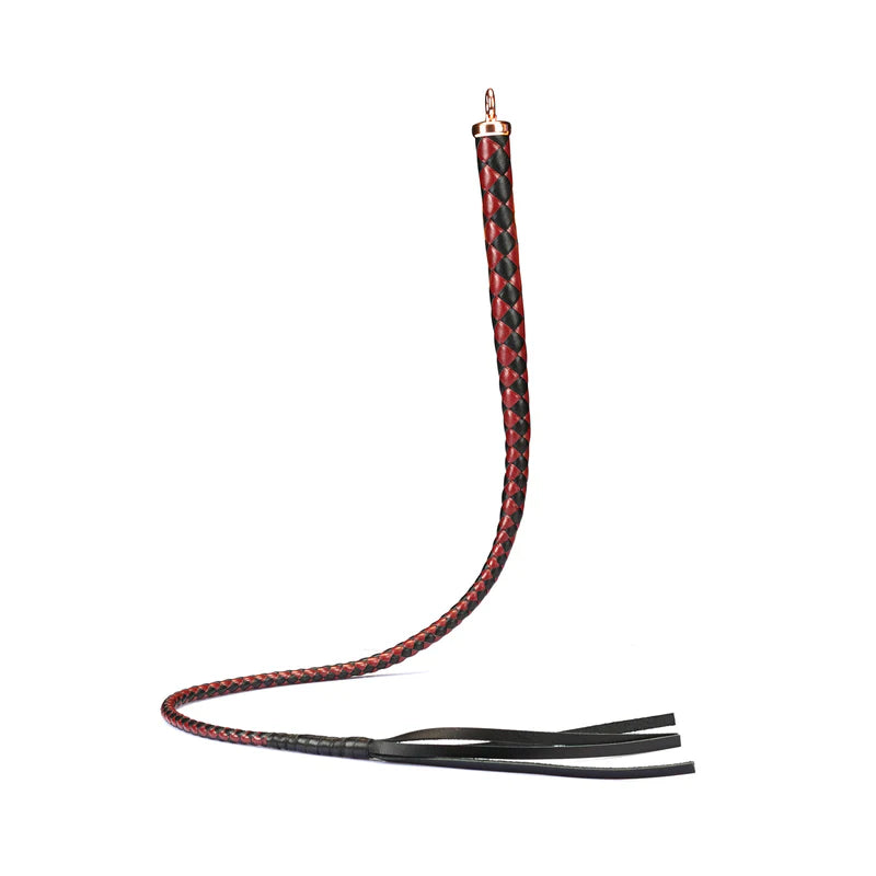 Chicote Bullwhip em couro (Wine Red)