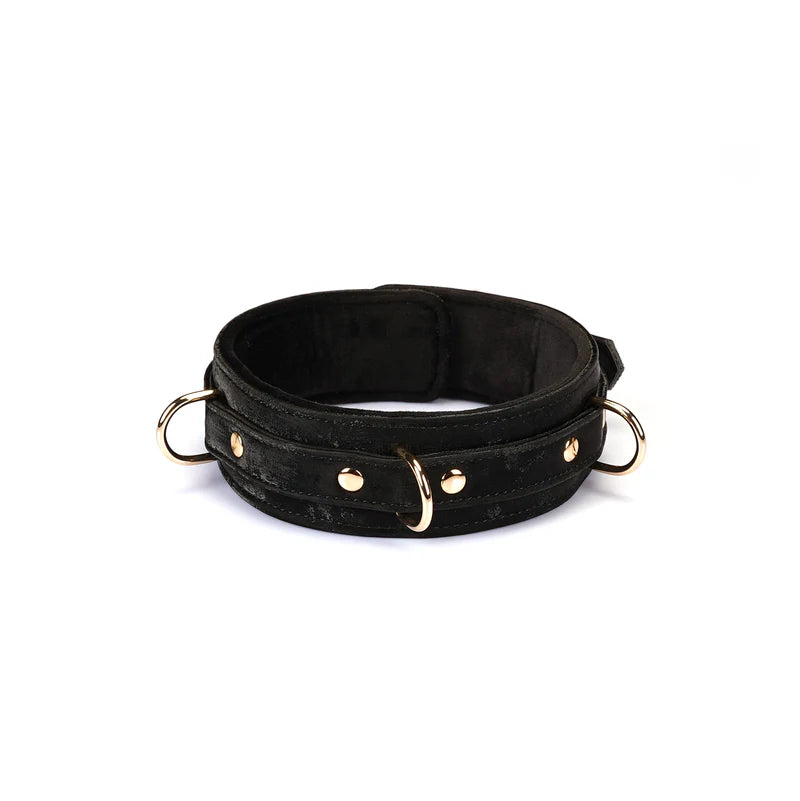 Colar preto com trela (Boudoir Amor)