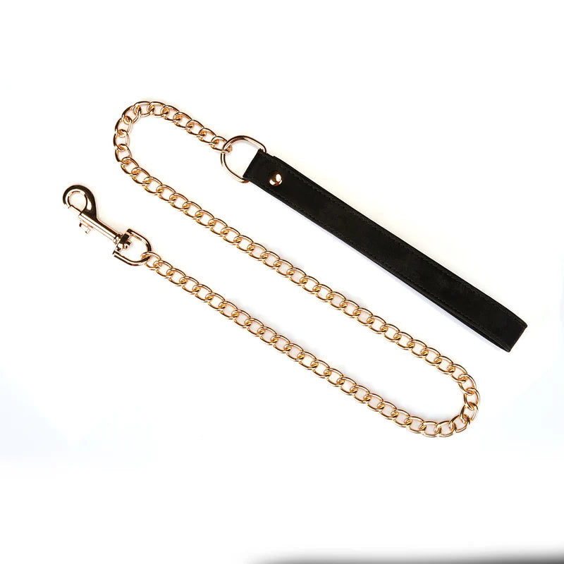 Colar preto com trela (Boudoir Amor)