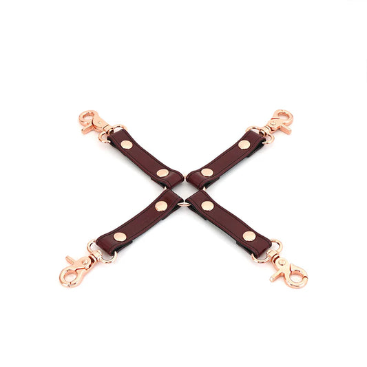 Hogtie em Couro (Wine Red)