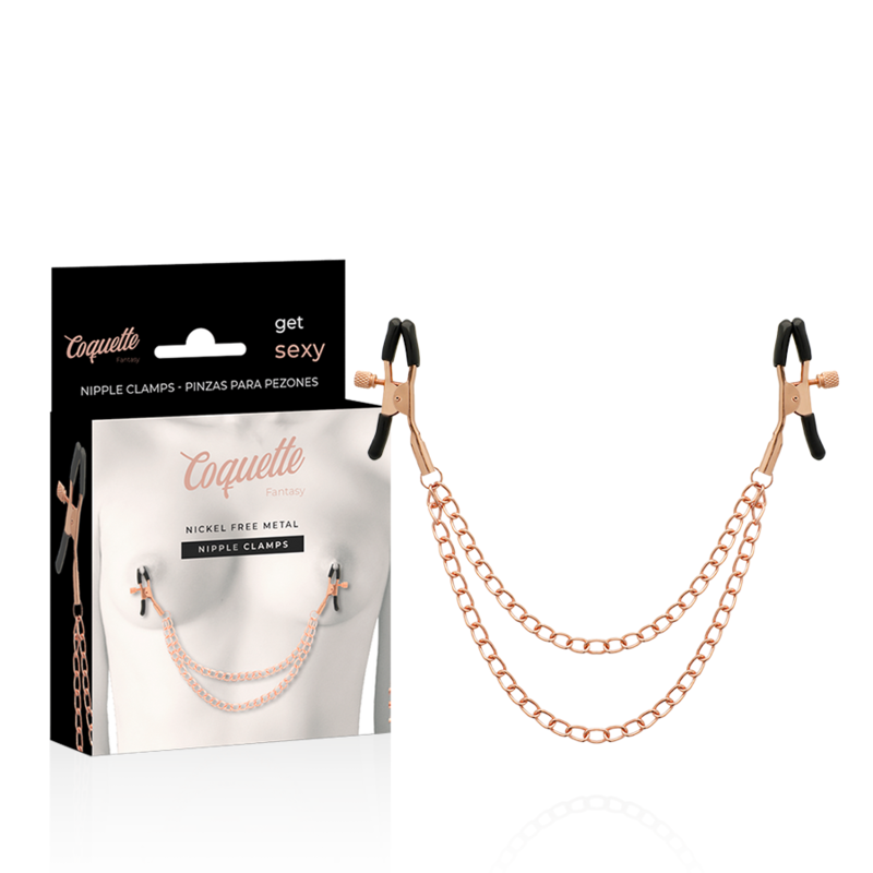 Clamps de mamilos com corrente