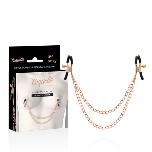 Clamps de mamilos com corrente