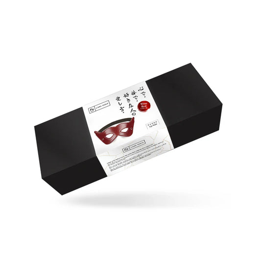 Máscara em couro (Wine Red)