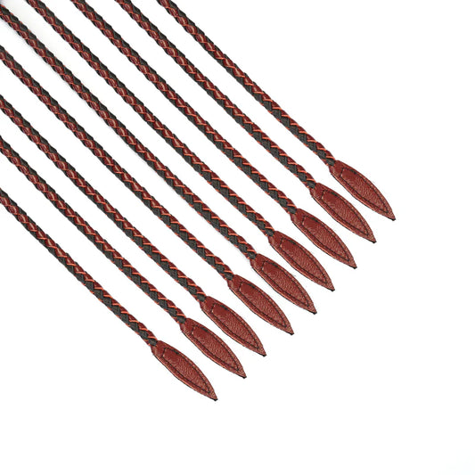 Cat O'Nine Tails Whip in Wine Red Leather