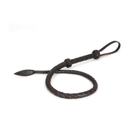 Cat O'Nine Tails Whip in Wine Red Leather