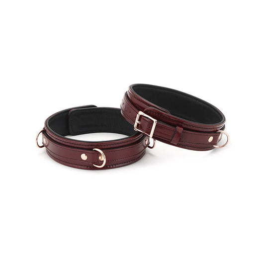 Algemas coxas em couro (Wine Red)