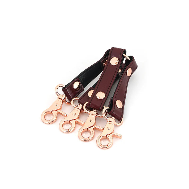 Hogtie em Couro (Wine Red)