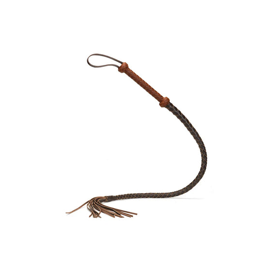 Cat O'Nine Tails Whip in Wine Red Leather