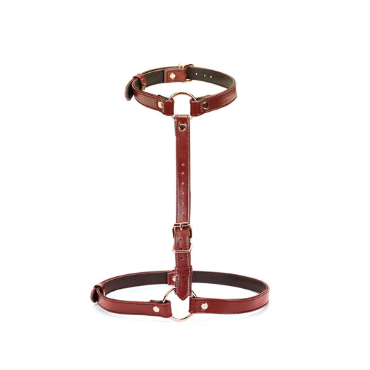 Arnês cintura em Couro (Wine Red)