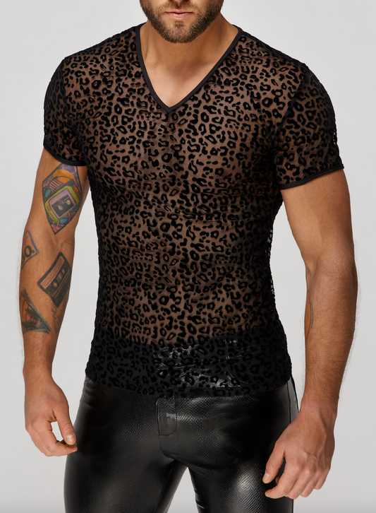 T-shirt leopardo