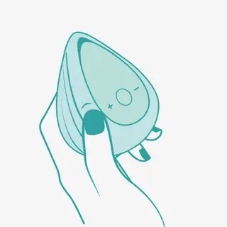Evii, vibrador externo com motor duplo
