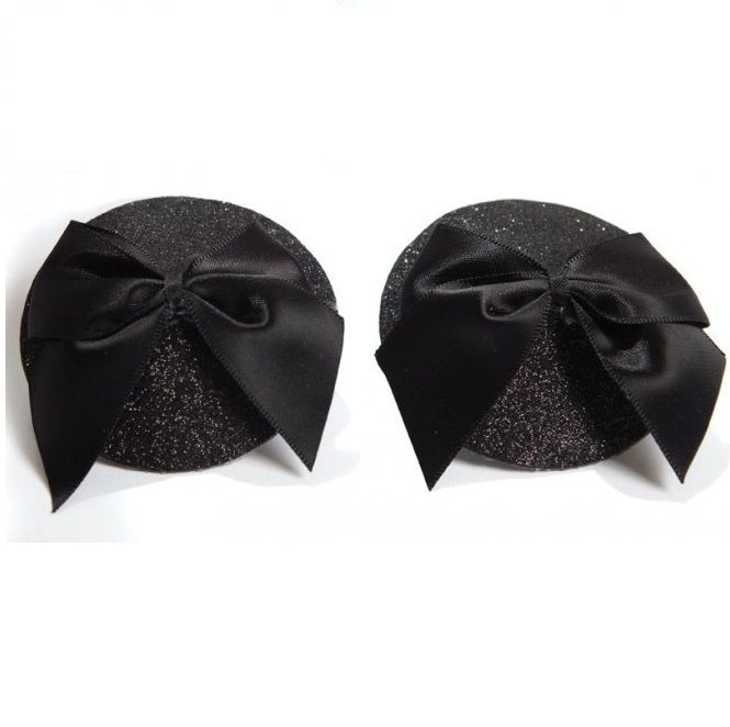 Black Burlesque Nipple Covers