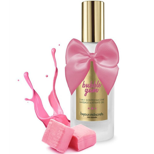 Gel Silicone 2 em 1 (massagem e lubrificante) Bubble Gum