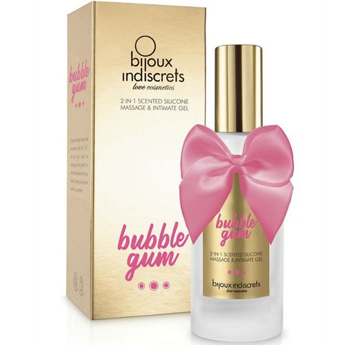 Gel Silicone 2 em 1 (massagem e lubrificante) Bubble Gum